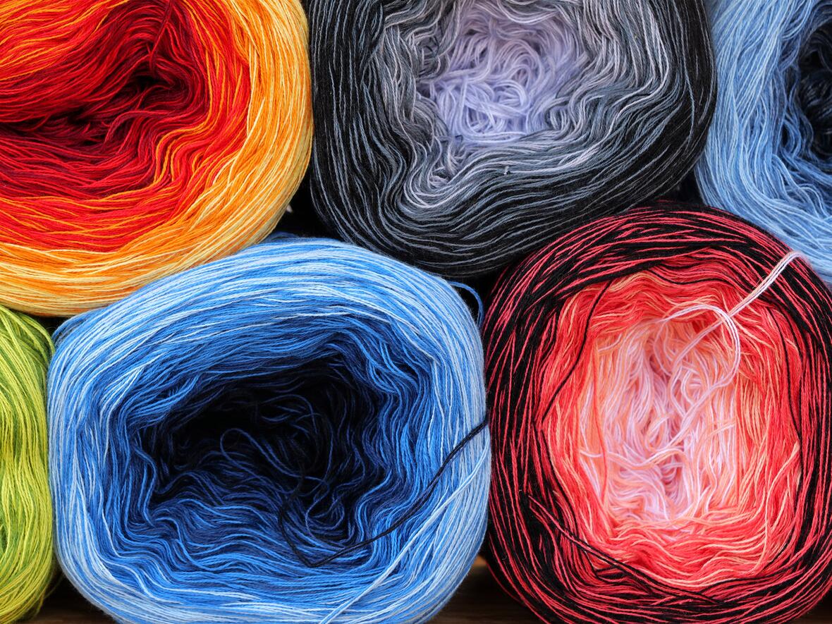 Bunte Wolle